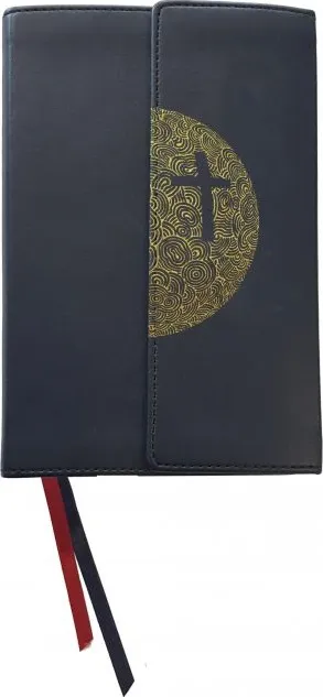 Bible, Traduction Officielle Liturgique, modèle de voyage - simili cuir bleu, fermoir magnétique