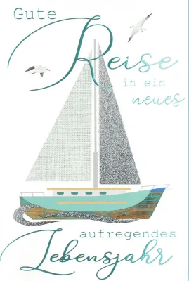 Doppelkarte Segelschiff