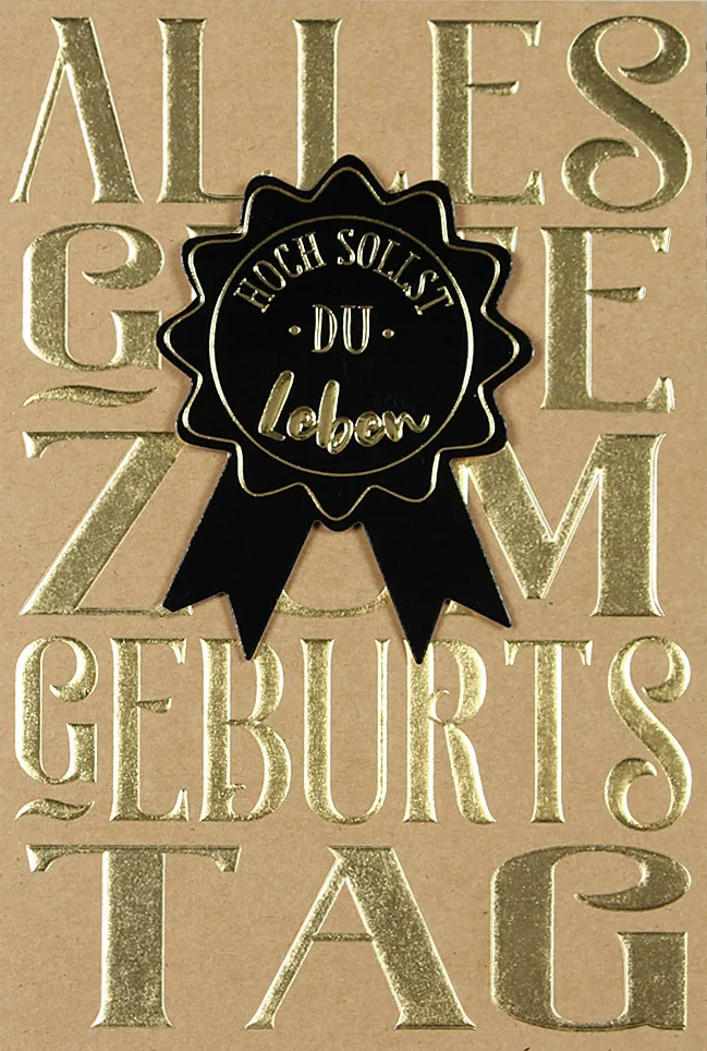 Doppelkarte Hoch sollst du leben