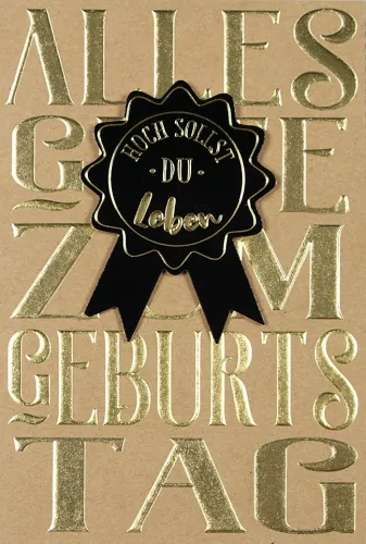 Doppelkarte Hoch sollst du leben