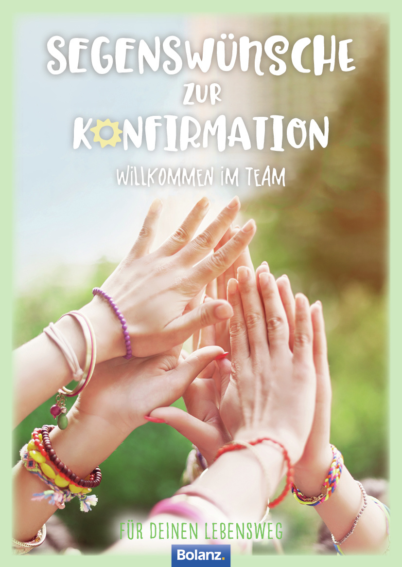 Grussheft Konfirmation Hände