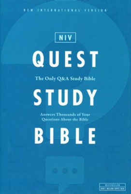 Anglais, Bible d'étude Quest New International Version, cartonnée