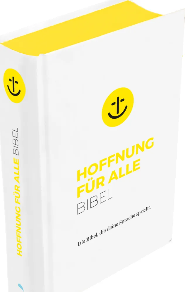 Hoffnung für alle - Mittelformat, gelber Farbschnitt, weiss