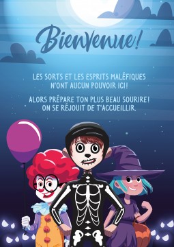 Bienvenue! - Affiche Halloween