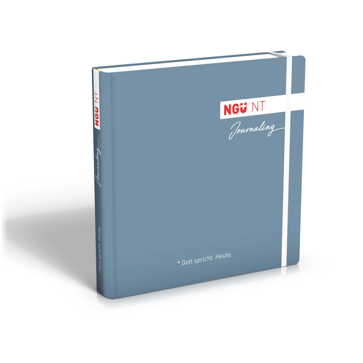 Allemand, NGÜ - Nouveau Testament - Edition journaling, relié bleu avec élastique