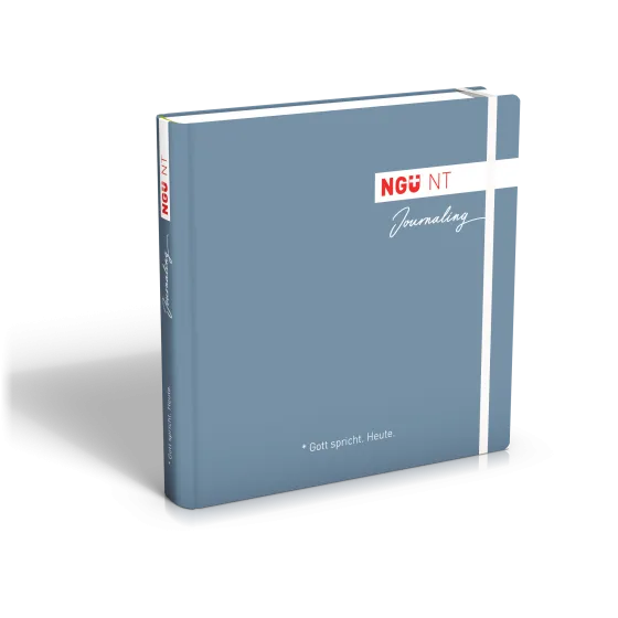 Allemand, NGÜ - Nouveau Testament - Edition journaling, relié bleu avec élastique
