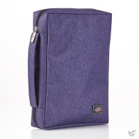 Pochette Bible, Taille S, Ichthus, Toile Violette, avec poche extérieure
