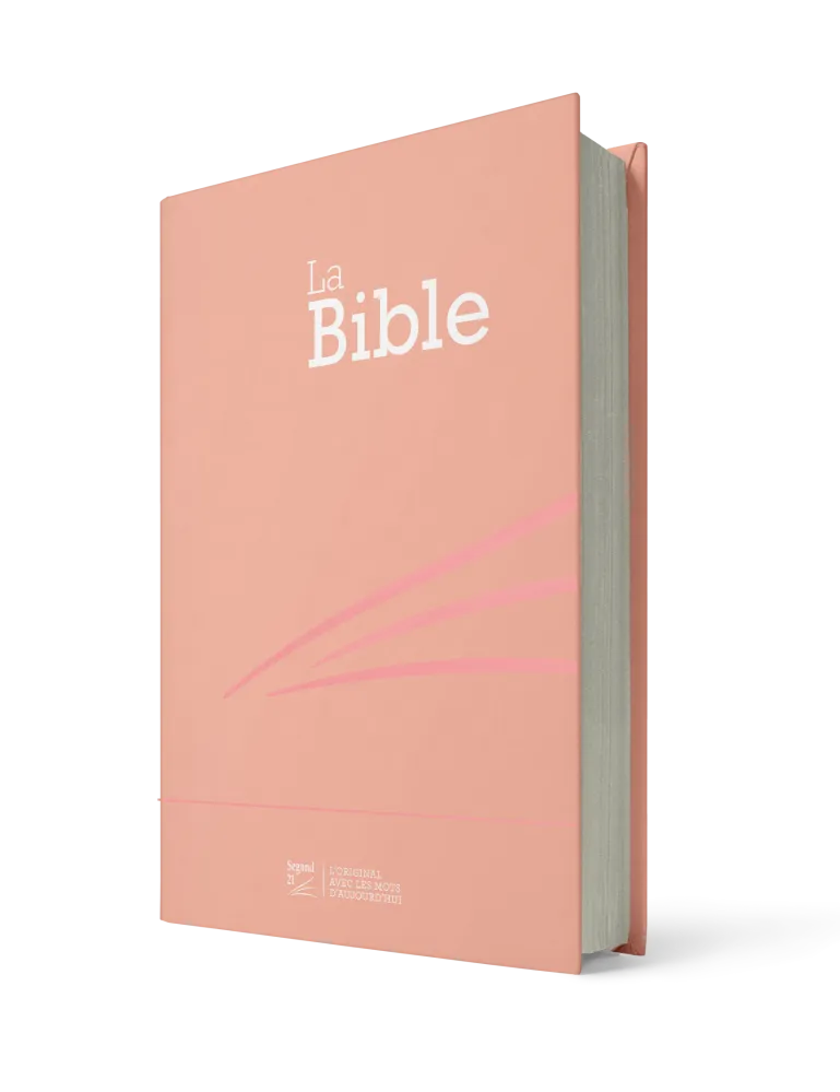 Bible Segond 21 compacte - couverture rigide skivertex rose guimauve (papier spécial)