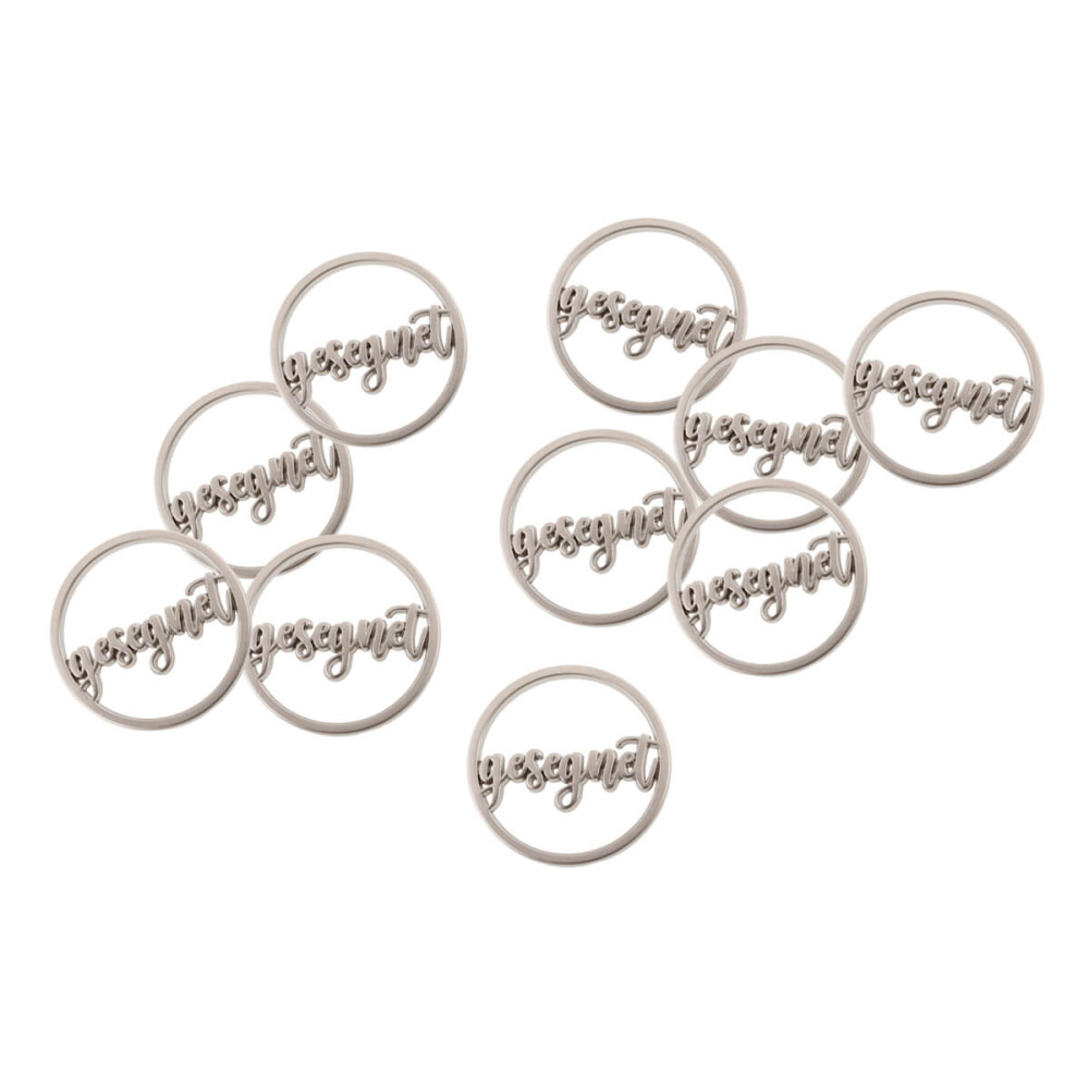 Gesegnet - Einkaufswagenchip (10 Stück) - Metall