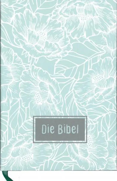 Elberfelder Bibel CSV Hückeswagen Taschenausgabe - Hardcover Blumen Motiv, Lesezeichen