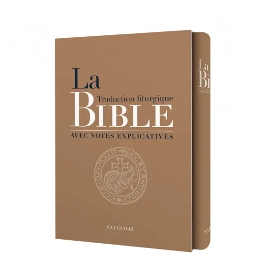 Bible, Traduction Officielle Liturgique - marron, sous boîtier, avec notes explicatives &...