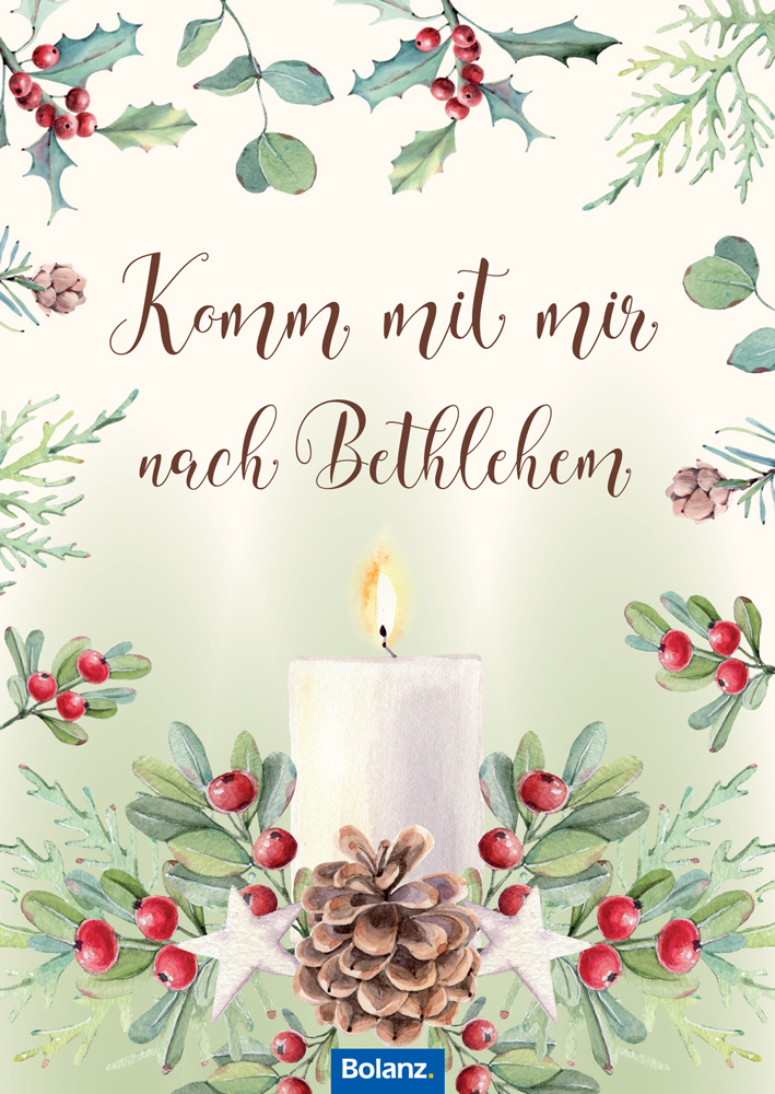 Grussheft Weihnachten Kommt mit mir nach Bethlehem