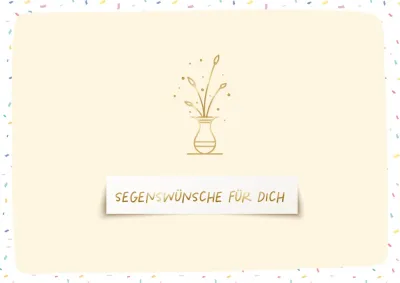 Doppelkarte Segenswünsche für Dich GF