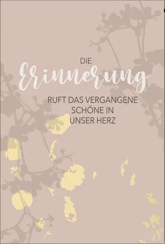 Doppelkarte Trauer Erinnerung Strukturkarte