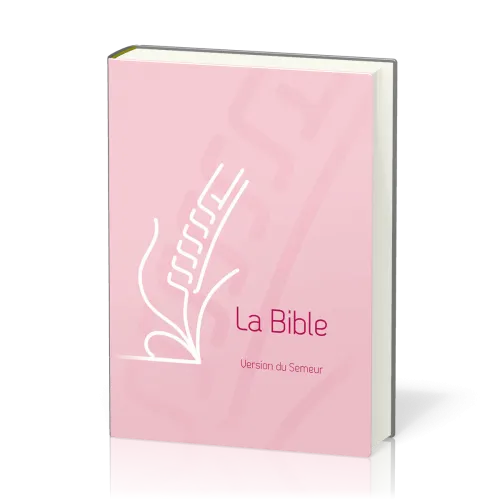 Bible Semeur 2015, compacte, couverture rigide rose illustrée - tranche blanche