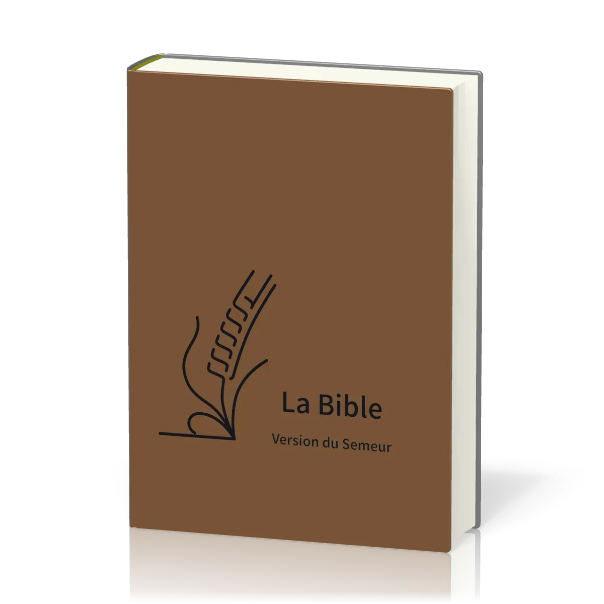 Bible Semeur 2015, compacte marron - couverture textile semi-souple, tranche blanche
