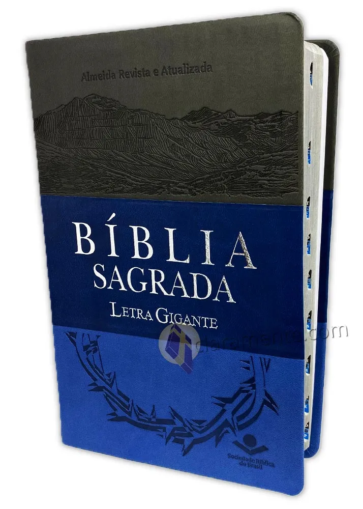 Portugais, Bible Almeida Révisée et Actualisée, similicuir, gros caractères, tricolor