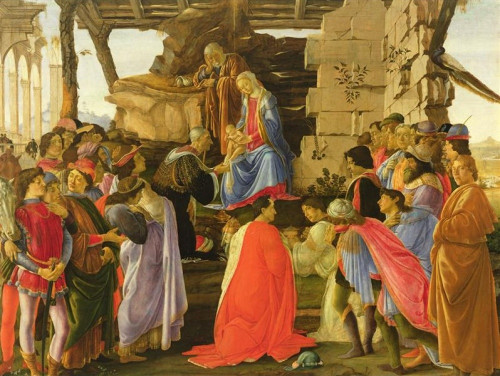 CALENDRIER DE L'AVENT-L'ADORATION DES MAGES DE BOTTICELLI