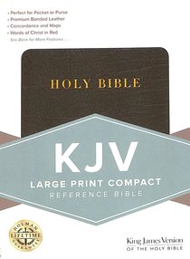 Anglais, Bible, KJV, Compact Reference Bible - Bonded leather black