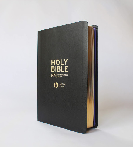 Anglais, Bible New International Version, gros caractères, similicuir, noir