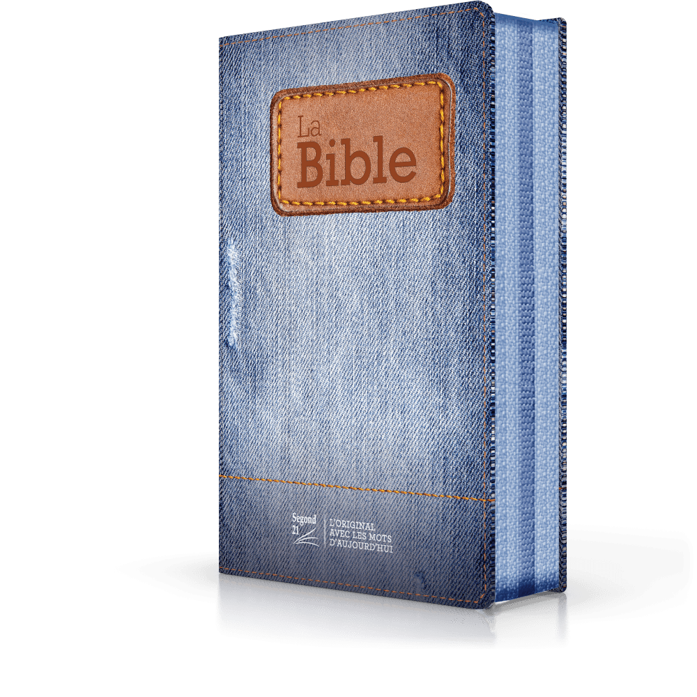 Bible Segond 21 compacte (Premium Style) - couverture souple toilée motif jeans, avec fermeture...