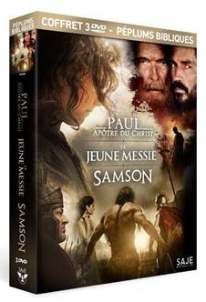 Coffret 3 DVD- peplums bibliques - Paul, apôtre du Christ . Le jeune messie . Samson