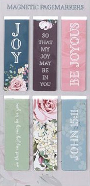 Magnetic Bookmarks That Joy may be in you - Set of six magnetic bookmarks