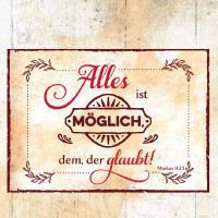 Mini Aufstellbuch Bibelworte - Reihe Wortschatzgallerie, Vintage