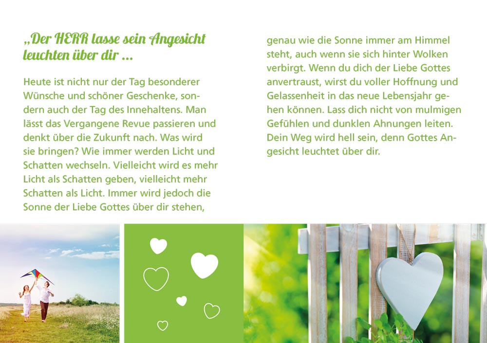 Grussheft mit Briefumschlag Der Herr segne dich