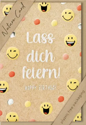 Faltkarte Lass dich feiern! NC