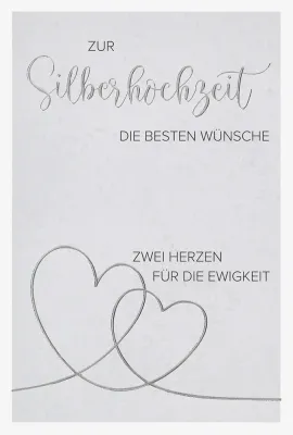 Doppelkarte 2 Herzn für die Ewigkeit