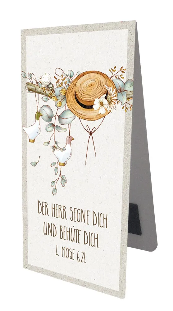 Magnet Lesezeichen Der Herr segne dich / Hut