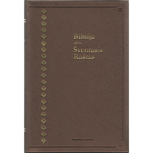 Lituanien, Bible avec deutérocanoniques, onglets, couverture souple