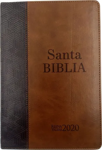 Espagnol, Bible Reina Valera 2020, ultrafine, similicuir, duo café/brun