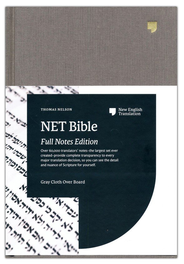 Anglais, Bible NET, cartonnée/tissu, grise