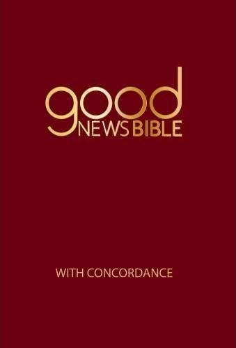 Anglais, Bible Good News Bible, moyen format, cartonnée, bordeaux