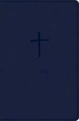Anglais, Bible KJV, compact, similicuir, bleu marine - KJV Compact Bible, Navy Leathertouch