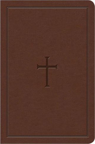 Anglais, Bible King James Version, gros caractères, similicuir, brun