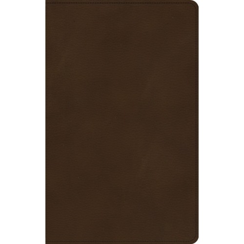KJV Ultrathin Bible--soft leather-look, brown