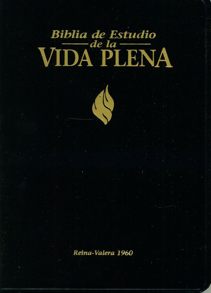 Espagnol, Bible Reina Valera1960, similicuir, noir, tranche dorée - Biblia de estudio de la Vida Plena