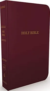 Anglais, Bible King James Version, Gift & Award Bible, bordeaux