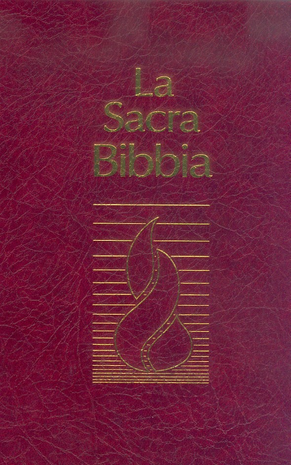 ITALIEN, BIBLE N.R., RELIÉE GRENAT, NUOVA RIVEDUTA
