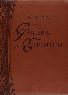 Espagnol, Bible d'étude Guerre Spirituelle Reina Valera 1960, smilicuir, brune avec motifs,...