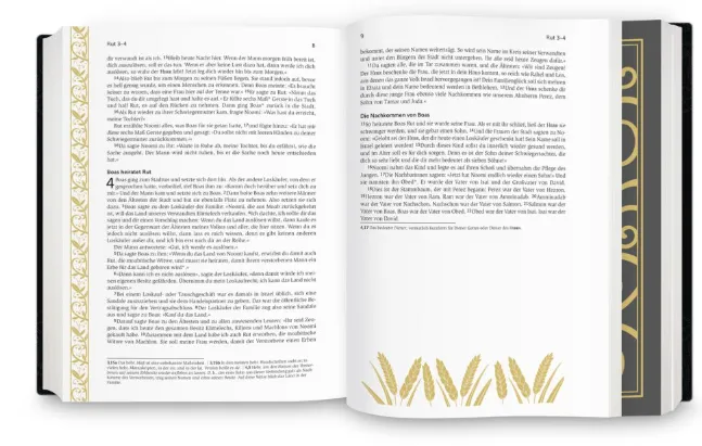 Neues Leben, Bibel - Golden Grace Edition - gebunden, Gewebeinband, Einspaltig, Bordeauxrot