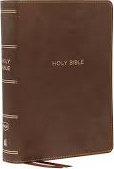 Anglais, Bible de référence New King James Version, cuir, brune