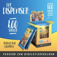 Bibelstickeralbum Starter-Set (10er Pack) - inkl. 2 Dispenser (960 Sticker)