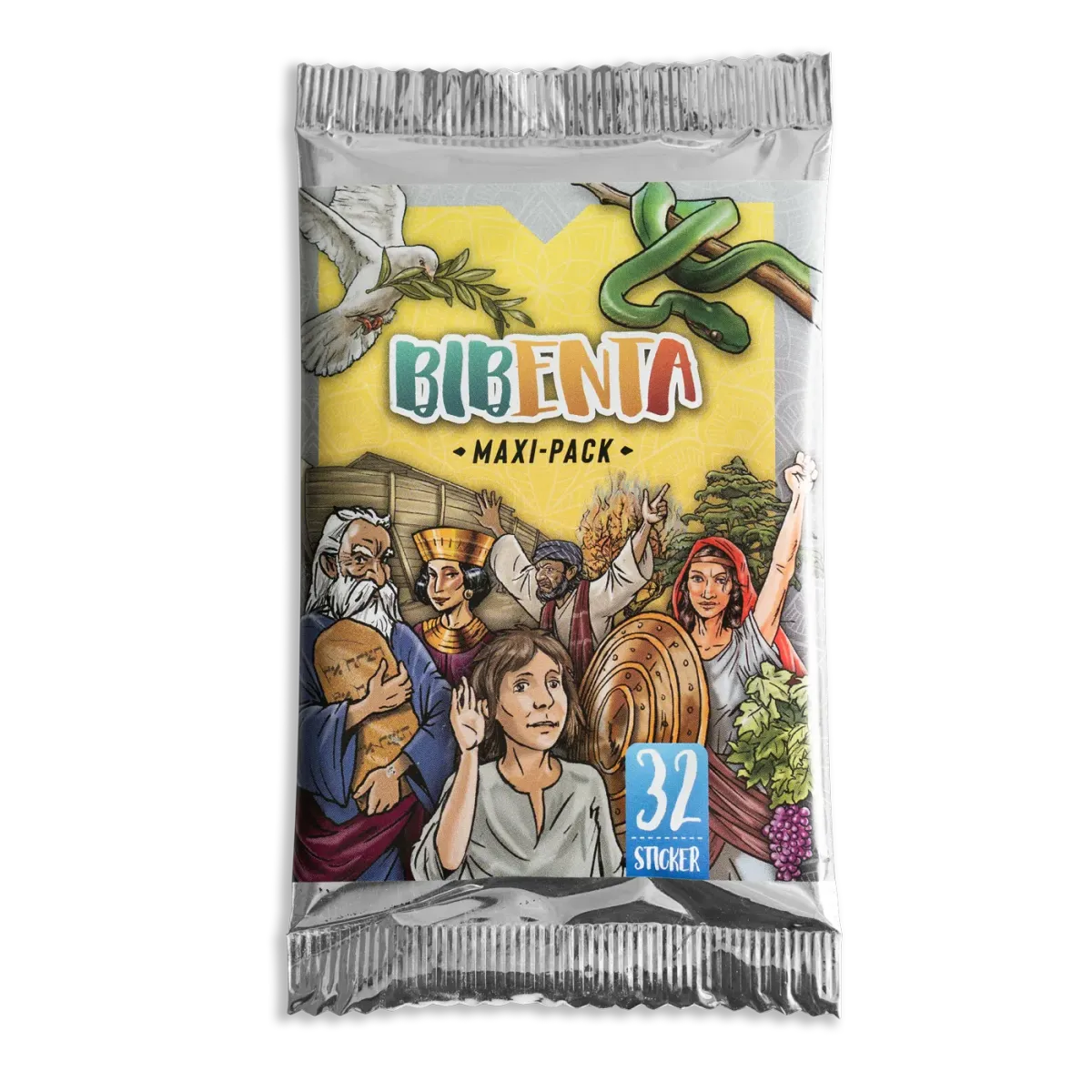 Bibenta Sticker Maxi-Pack - 32 Sticker, passend zum Bibelstickeralbum