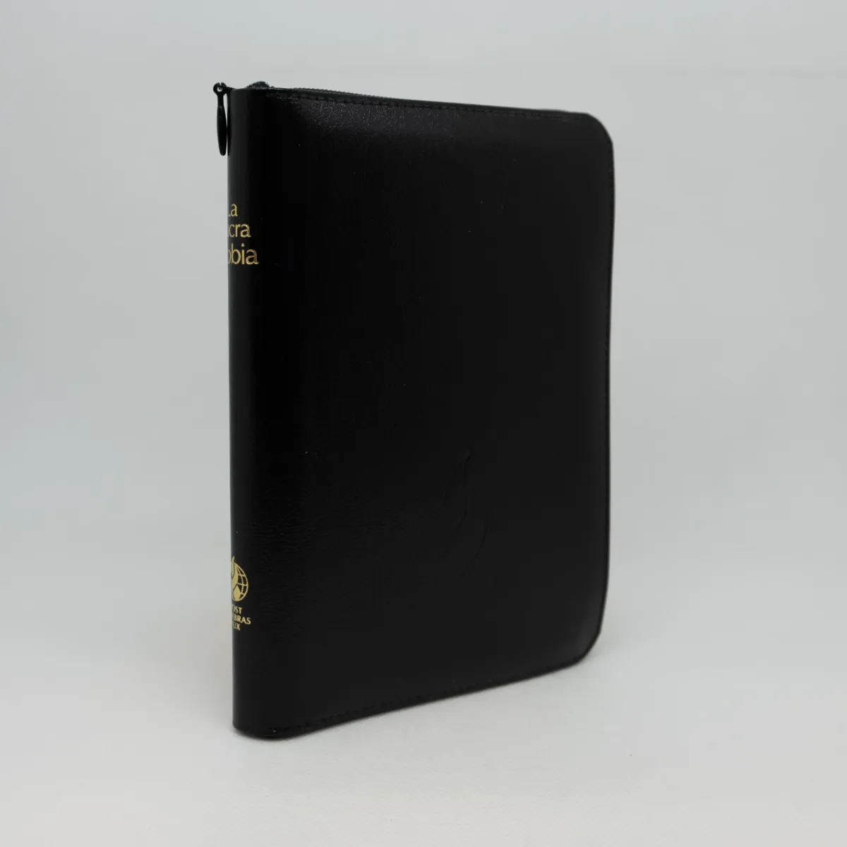 ITALIEN, BIBLE N.R. MINI, FIBRO NOIR, TR. OR FERM. ECLAIR
