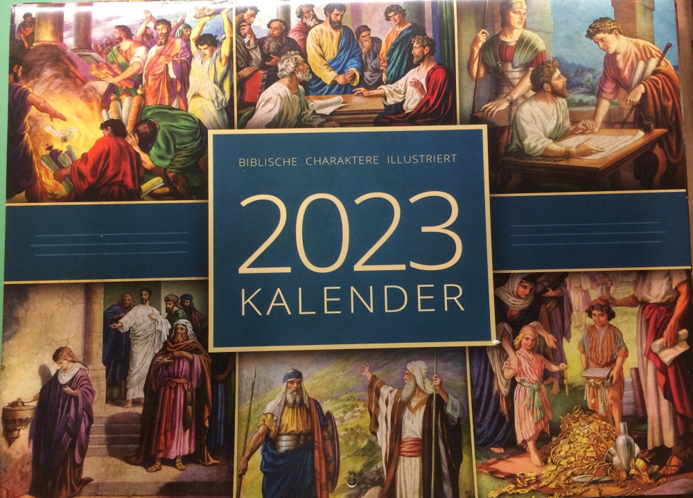 Kalender BIBLISCHE CHARAKTERE ILLUSTRIERT - WANDKALENDER
