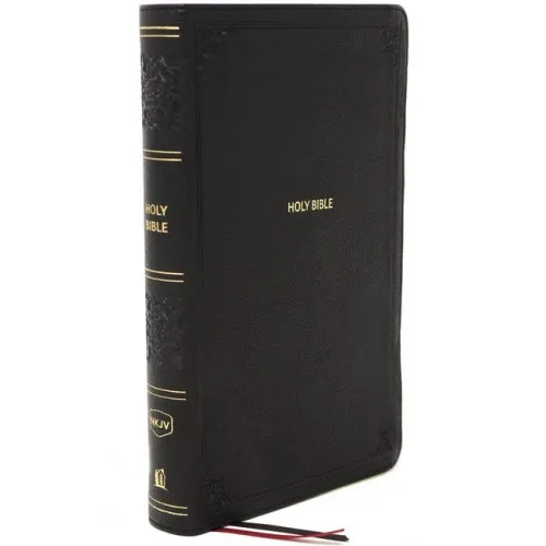 Anglais, Bible New King James Version, cuir, noire